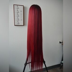 Elegant Long Red Hair Extension